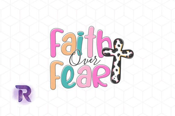 Faith Over Fear Colorful Retro PNG Review: A Designer’s Perspective