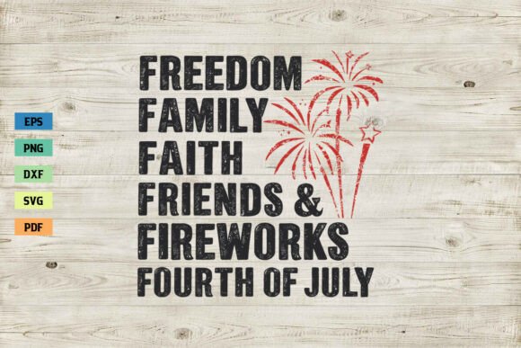 Freedom Family Faith Friends Fireworks Embroidery Design Review