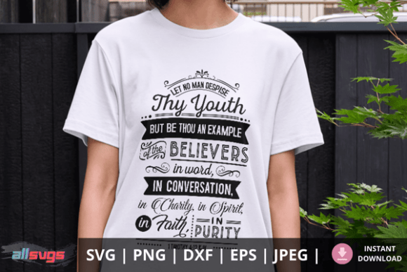 Let No Man Despise Thy Youth SVG Review for Real Projects
