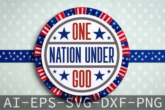 One Nation Under God Round Door Sign SVG Review