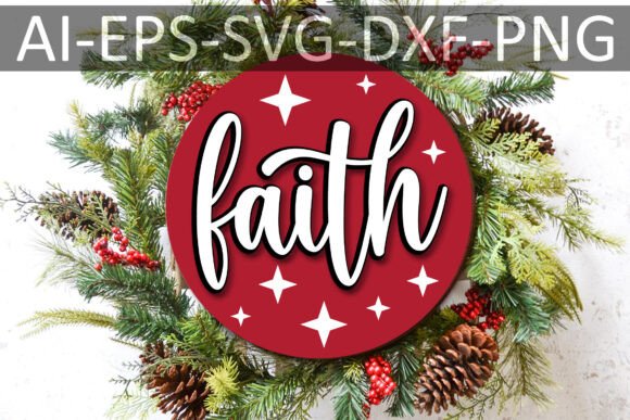 Personalized Faith Christmas Round Sign Review