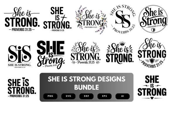 She Is Strong SVG Bundle Review: Faith and Strength in Stitch Form